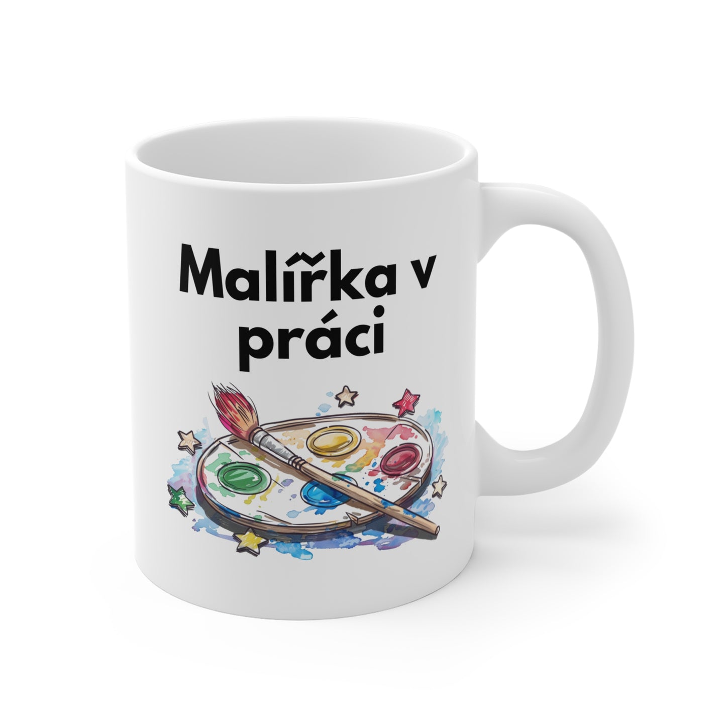 Hrnek - Malířka v práci